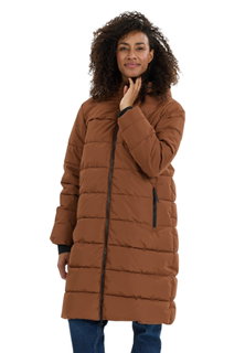 Whistler Winter Quilted Coat Amaret Long Puffer Jacket (warm, waterproof, windproof) soft silt brown ladies